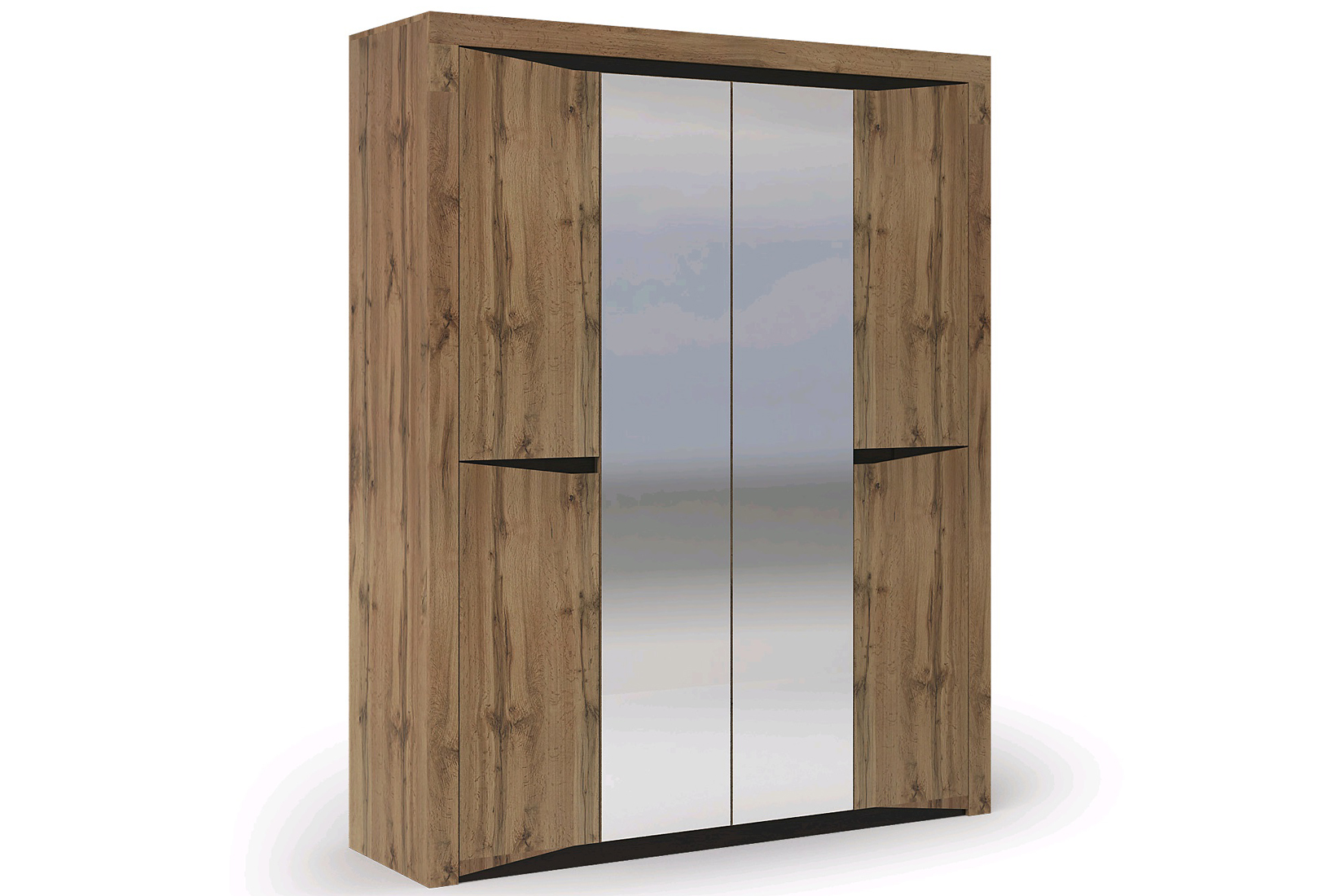 Паола ШК 703 Шкаф 4-х дв.  Дуб крафт золотой