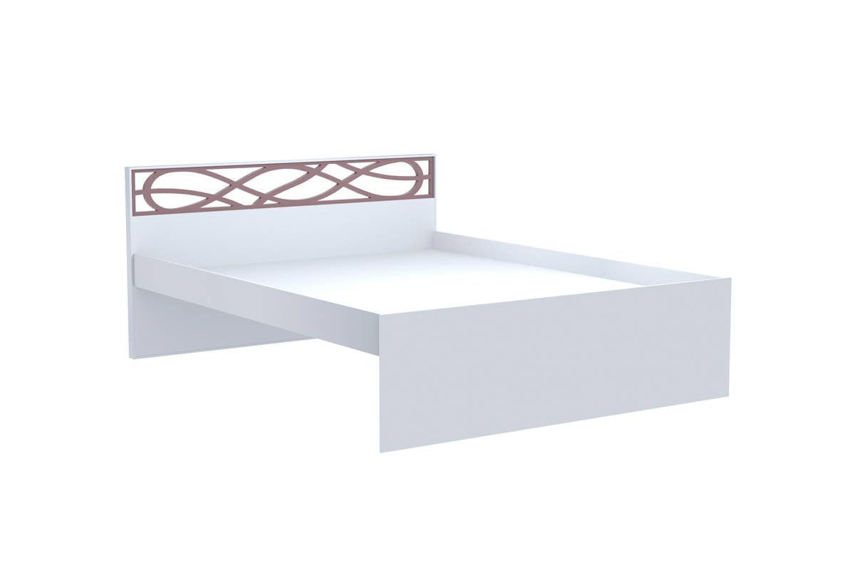 Саманта СМ3г Кровать 1600 (Дуб Седан) с ДСП настилом