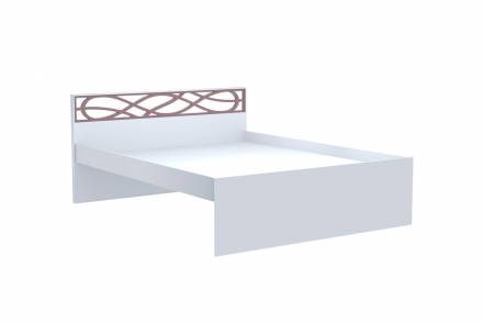 Саманта СМ3г Кровать 1600 (Дуб Седан) с ДСП настилом