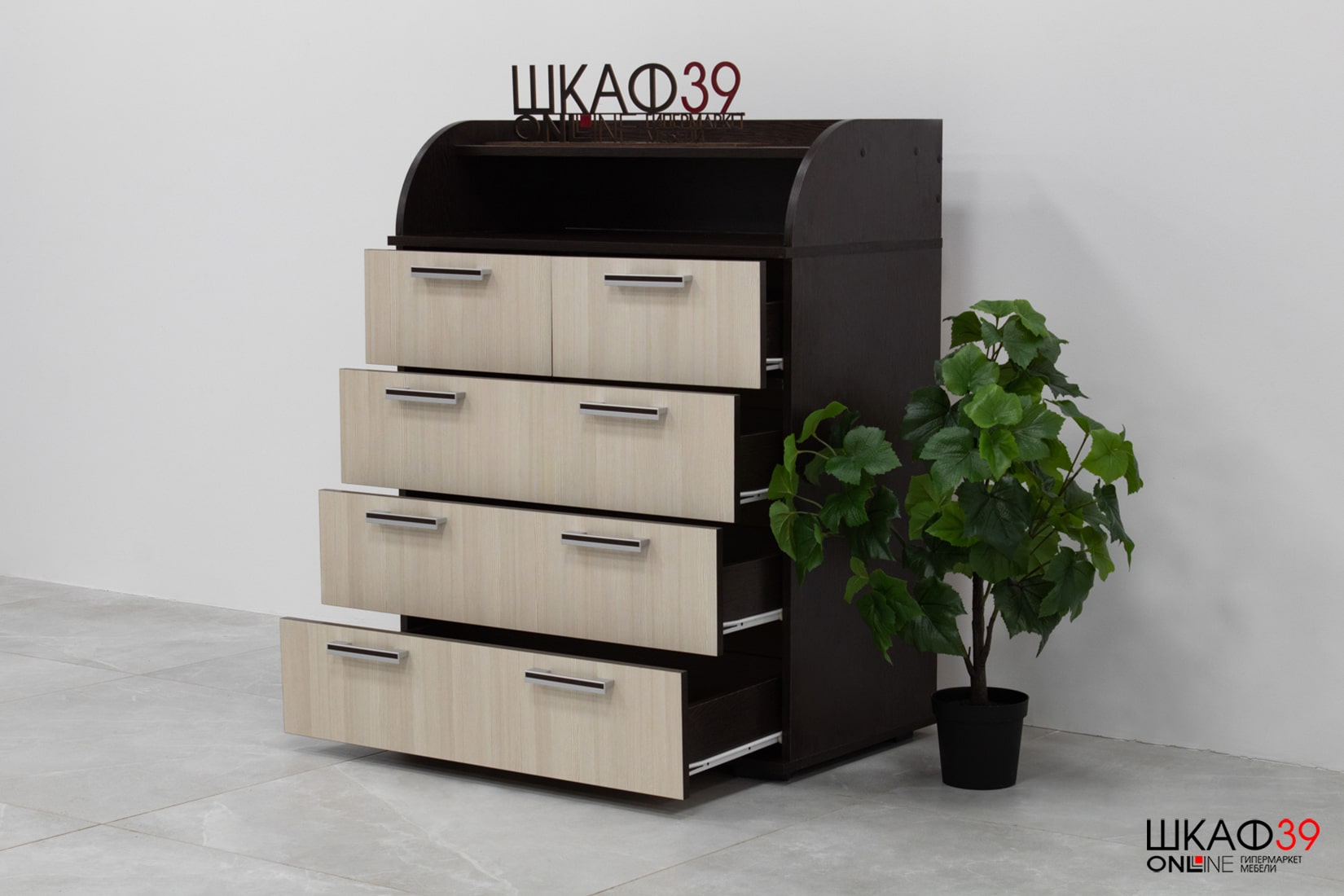 Комод высокий Стандарт 1 NEW, венге/лоредо