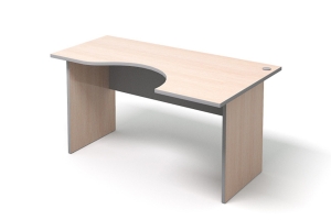 PRACTIC NEW Стол <101>P/new прав. L170xH75xS85/65 Дуб молочный