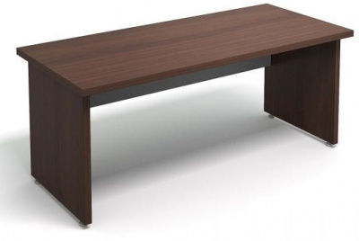 PREMIER Стол <200>PM L180*H71*S80 (брифинг) Дуб чёрный/Алюминий